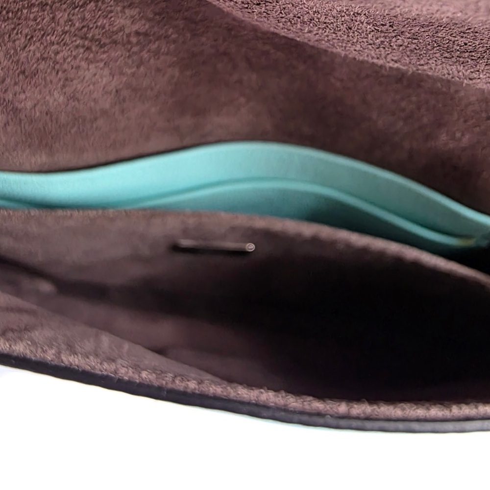 Fendi Monster Micro Baguette in Teal Blue and Red Fur Crossbody Bag - Picture 6 of 7